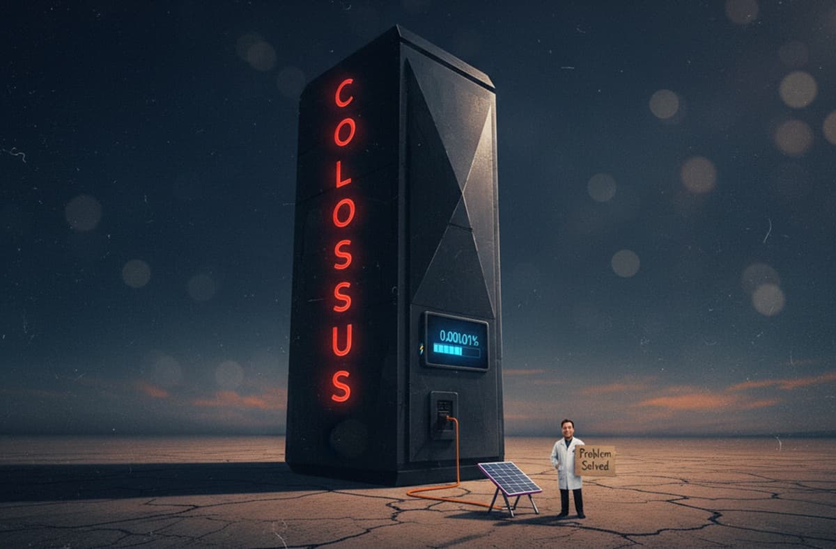 Cover Image for xAI строит солнечную электростанцию рядом с дата-центром, которая покроет лишь 10% его потребления