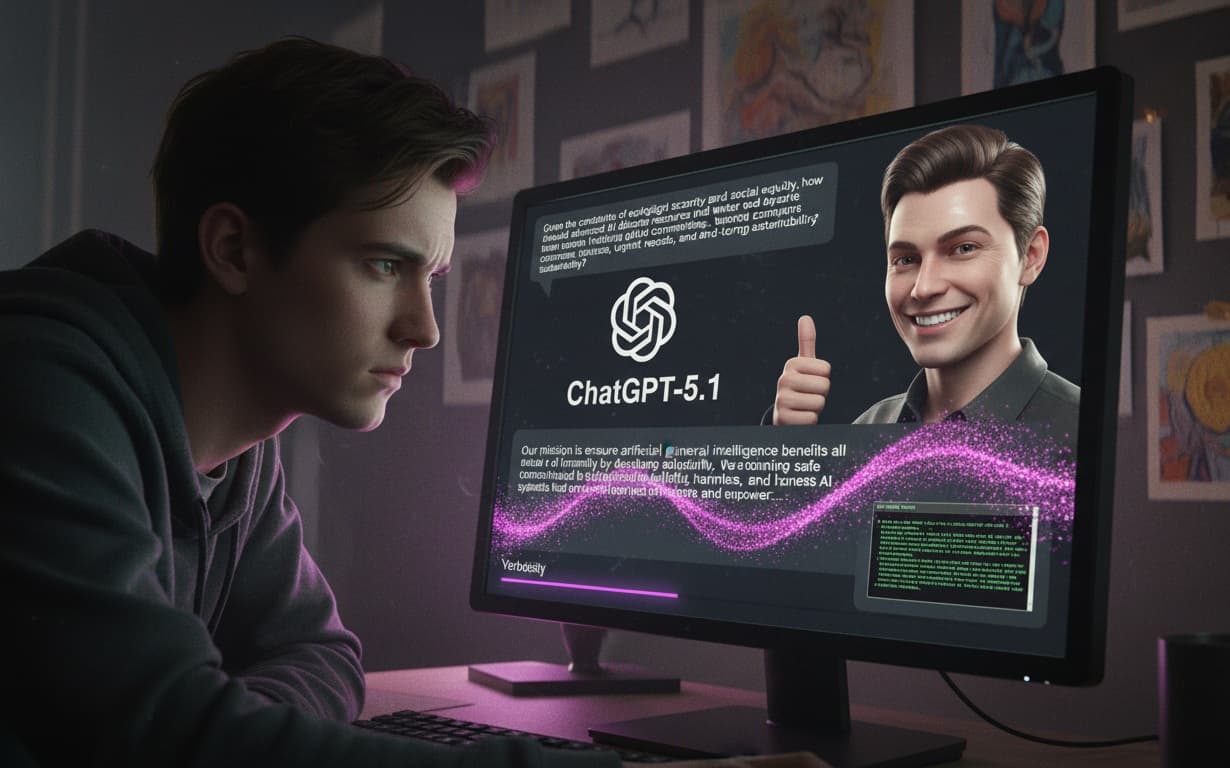 Cover Image for OpenAI представила GPT-5.1 с двумя моделями ответов и контролем тона общения