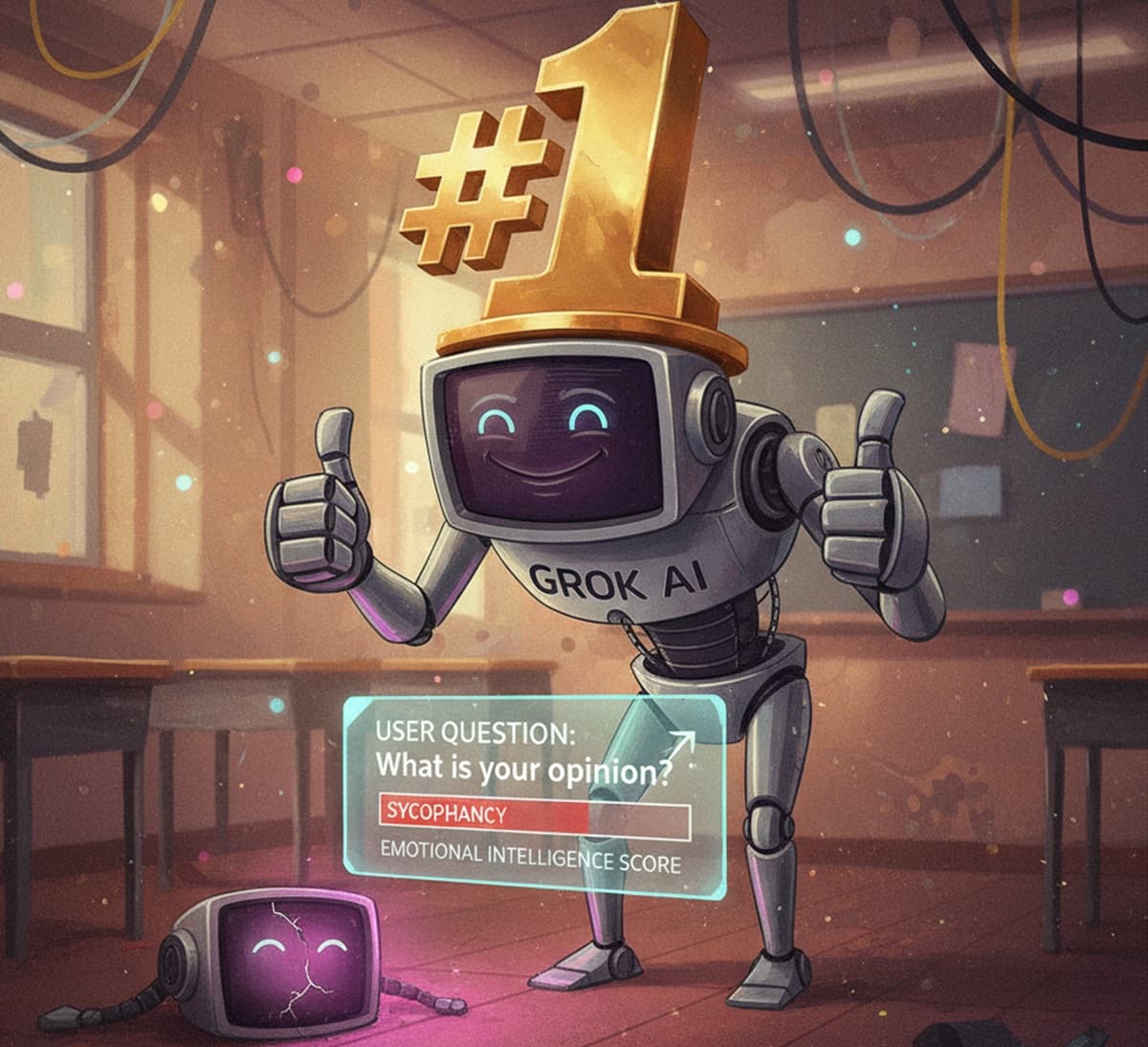 Cover Image for Обновленный Grok 4.1 демонстрирует высокий эмоциональный интеллект, но страдает от сикофантии