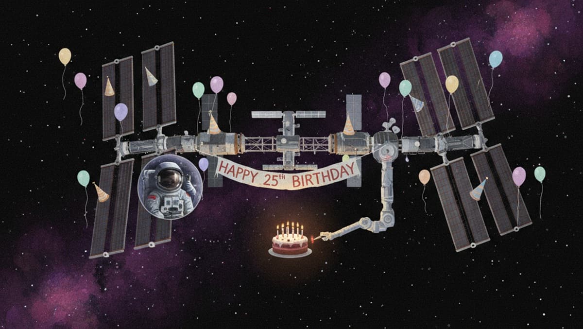 Cover Image for Международная космическая станция отмечает 25 лет непрерывного пребывания людей в космосе