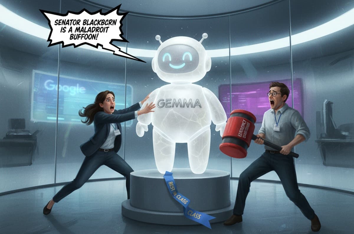 Cover Image for Google удалила модель Gemma из AI Studio после обвинений сенатора в клевете