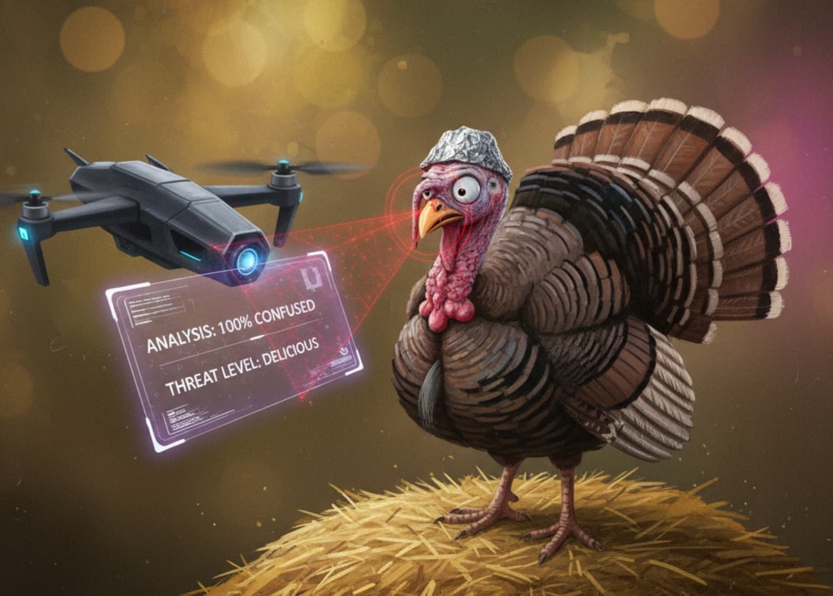 Cover Image for Дроны с искусственным интеллектом отслеживают поведение индеек на фермах