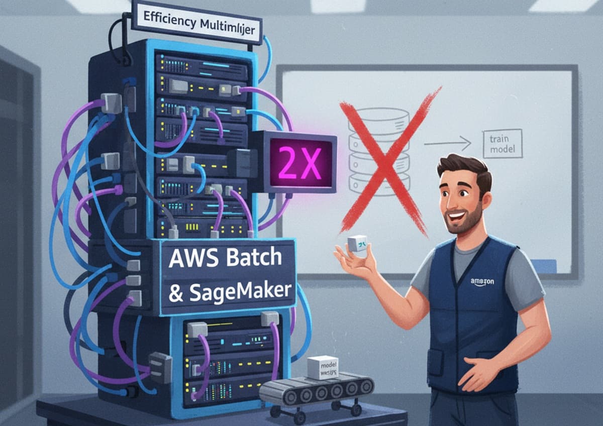 Cover Image for Как Amazon Search удвоил производительность ML-обучения с помощью AWS Batch