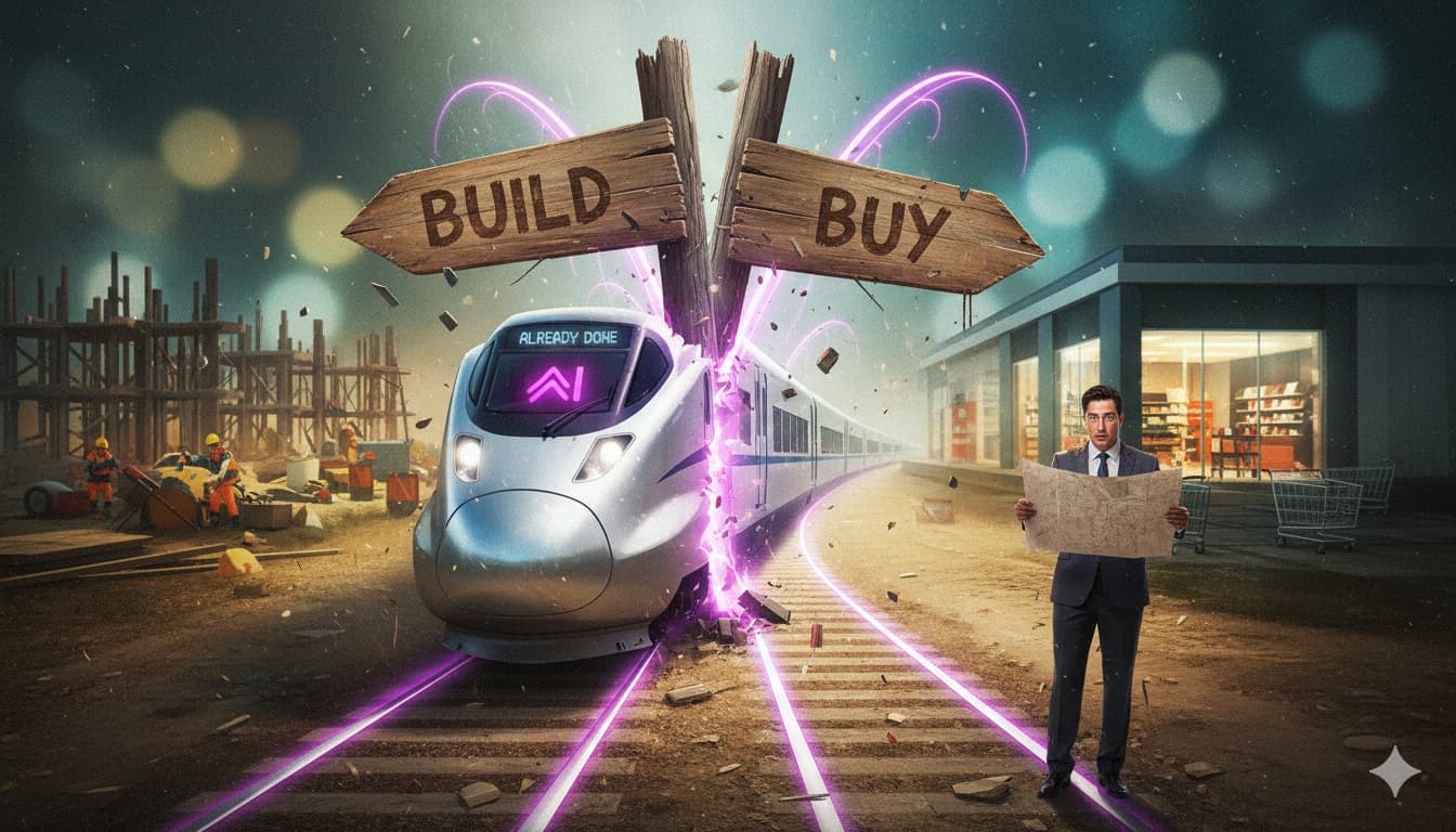 Cover Image for ИИ устранил классическую дилемму бизнеса — разработать свой продукт или купить готовый