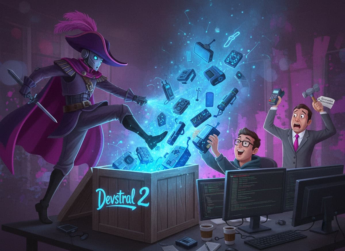 Cover Image for Mistral выпустила Devstral 2 — мощную модель для программистов с ограниченной лицензией