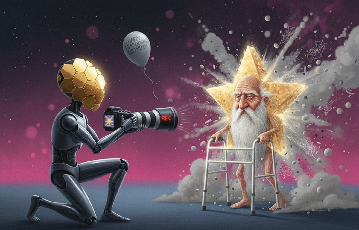 Cover Image for Телескоп «Джеймс Уэбб» обнаружил самую далекую и древнюю сверхновую звезду