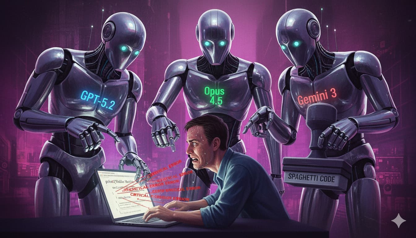 Cover Image for Вышел новый рейтинг качества кода от ведущих LLM: в лидерах Gemini 3 и Opus 4.5