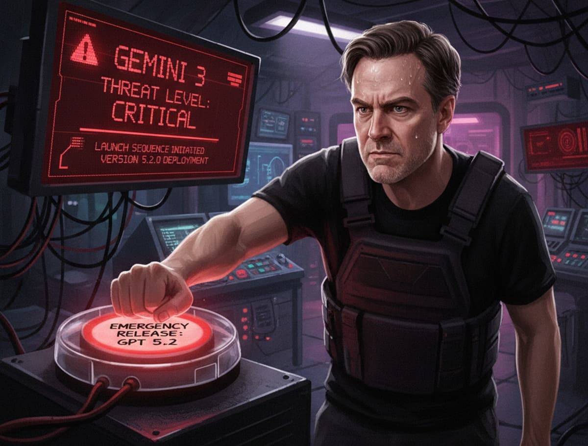 Cover Image for OpenAI готовит экстренный выпуск GPT-5.2 в ответ на успехи Gemini 3 от Google