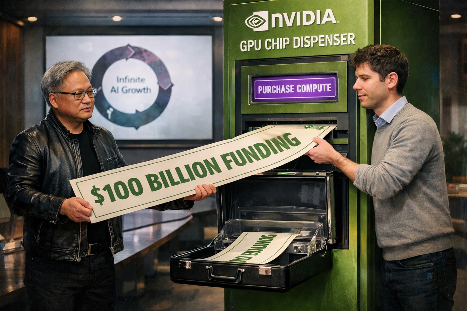 Cover Image for Nvidia готовится вложить $30 млрд в OpenAI после срыва сделки на $100 млрд