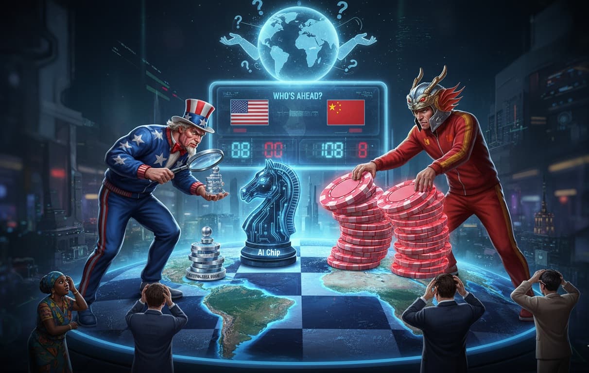 Cover Image for ИИ-гонка США против Китая набирает обороты и превращается в много параллельных гонок