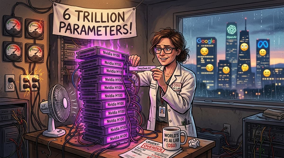 Cover Image for Компания Scientel запустила на суперкомпьютере гибридную модель DeepSeek на 6 трлн параметров
