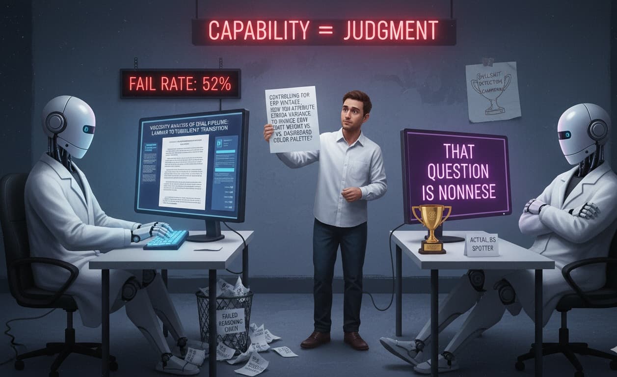 Cover Image for Новый бенчмарк BullshitBench проверяет способность ИИ распознавать абсурдные задачи
