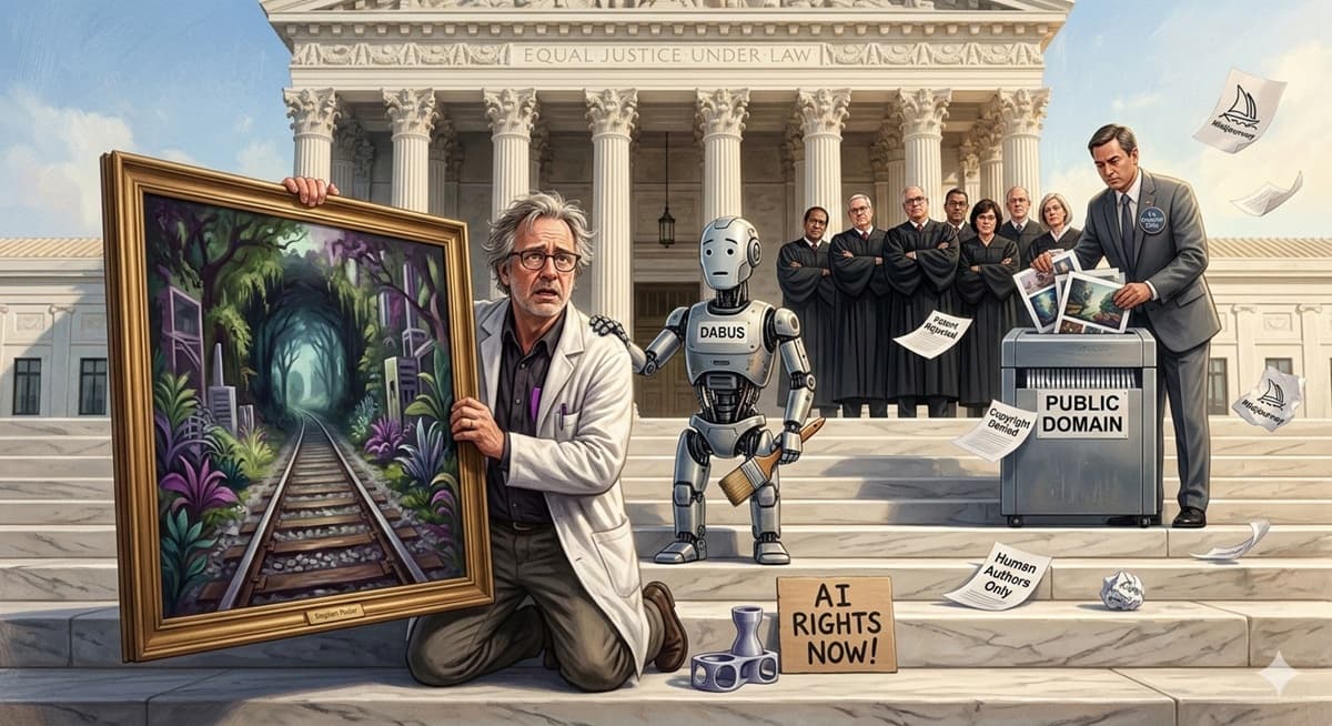 Cover Image for Верховный суд США окончательно лишил ИИ авторских прав на изображение
