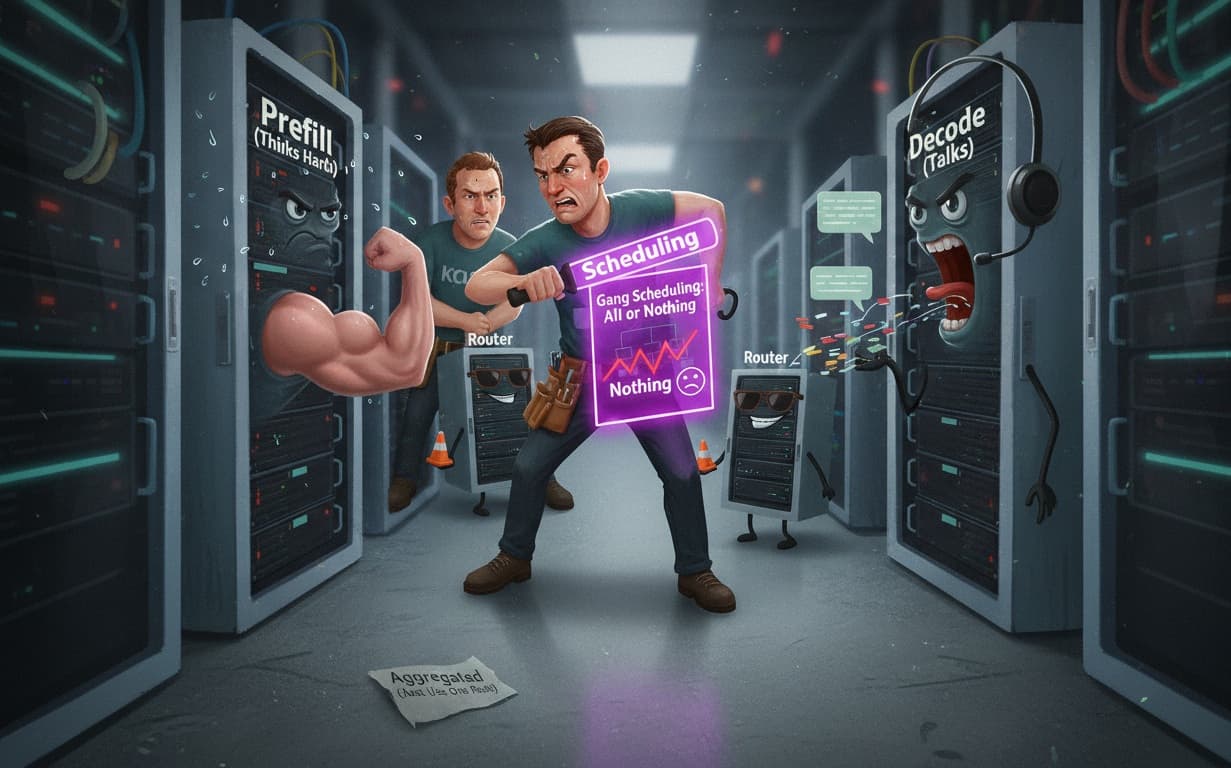 Cover Image for Разделение инференса LLM: как Kubernetes адаптируют под специфику стадий prefill и decode