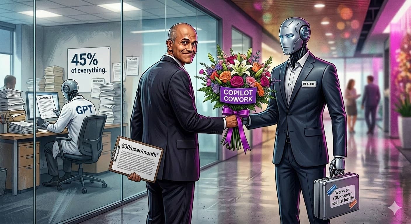 Cover Image for Microsoft интегрирует Claude Cowork в ассистента Copilot