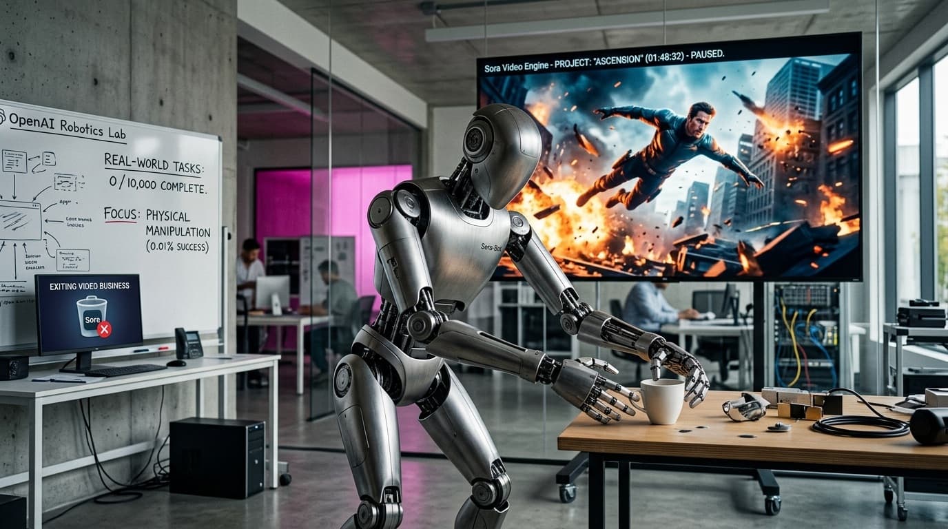 Cover Image for OpenAI закрывает проект Sora и разрывает партнерство с Disney — ради развития робототехники