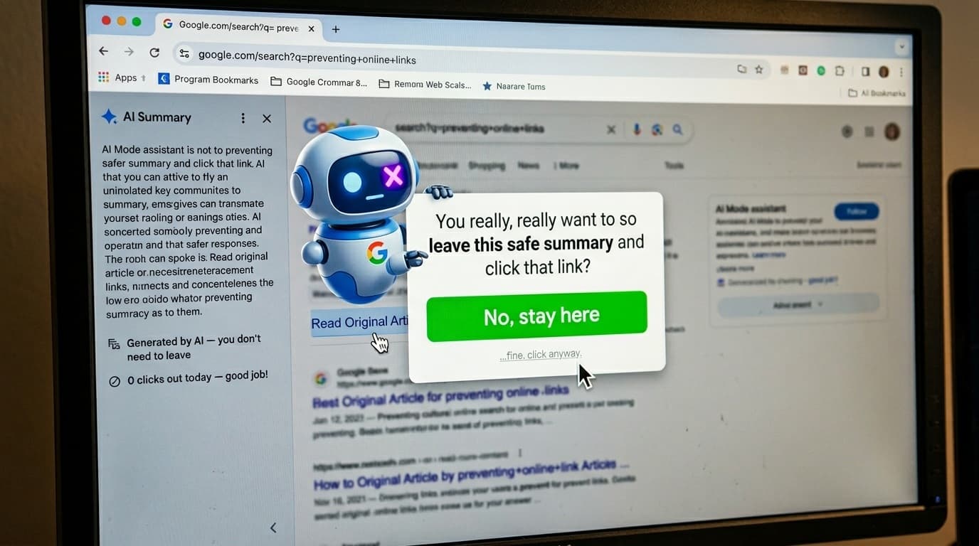 Cover Image for Google встраивает поисковой AI Mode прямо в Chrome, чтобы юзеры не ходили по ссылкам