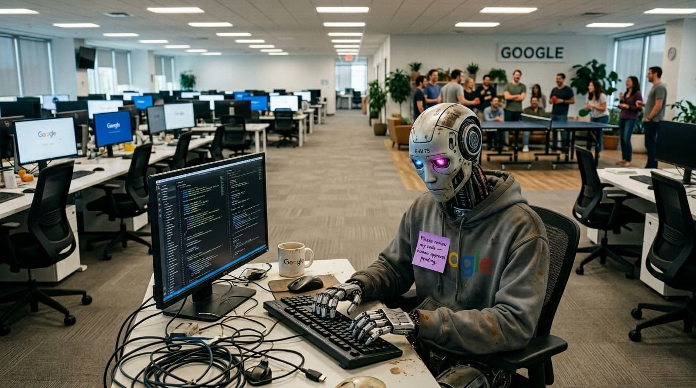 Cover Image for В Google уже больше 75% нового программного кода пишет ИИ