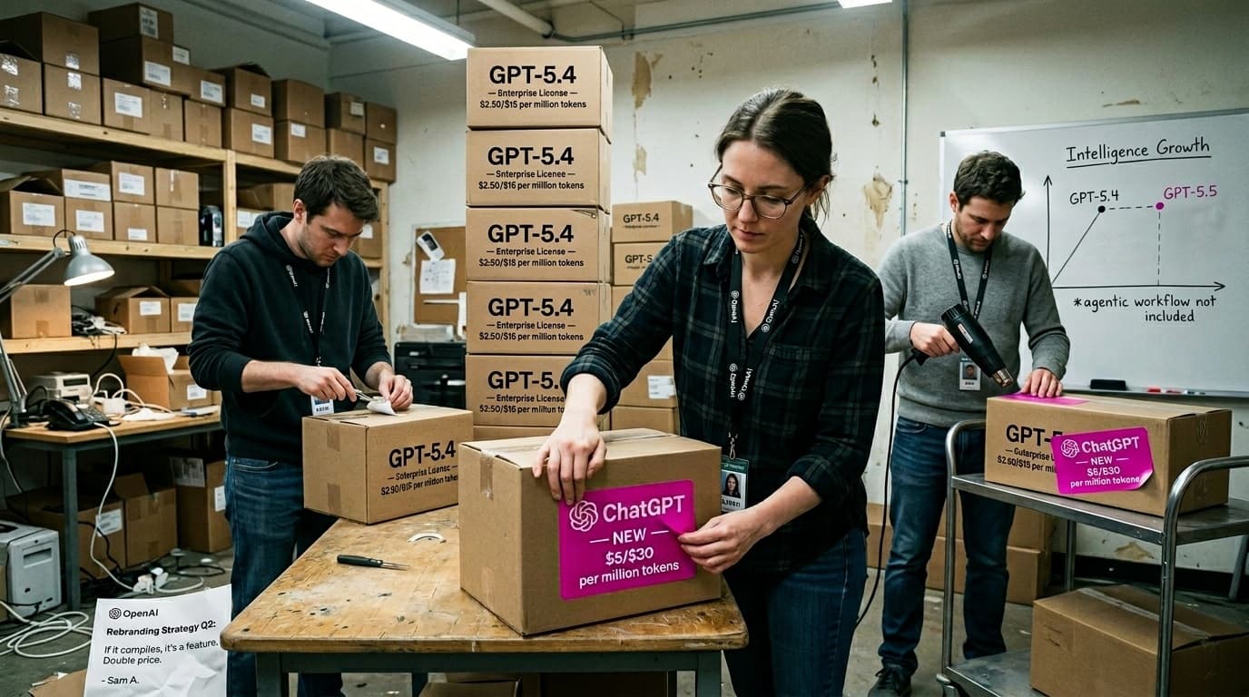 Cover Image for OpenAI анонсировала GPT-5.5: новая эра автономных агентов по удвоенной цене