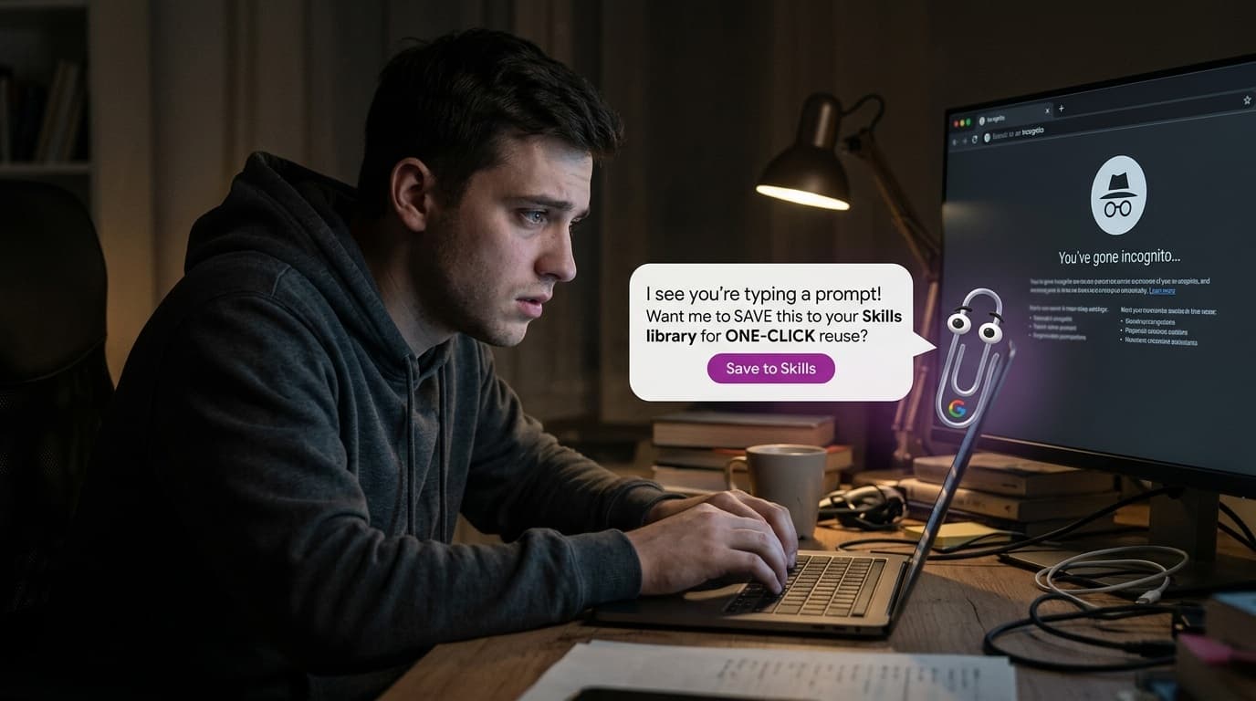 Cover Image for Google внедряет функцию Skills внутри Chrome: можно сохранить промпт, не выходя из браузера
