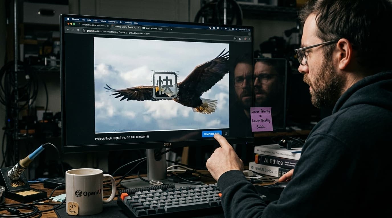 Cover Image for Google открывает безлимитную генерацию видео в модели Veo 3.1 Lite в тарифе Gemini Ultra