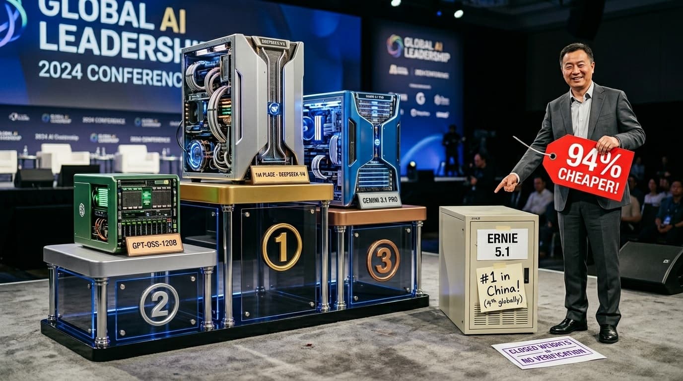 Cover Image for Baidu выпустила обновление модели Ernie 5.1, она уступает только Claude Opus и GPT-5.5