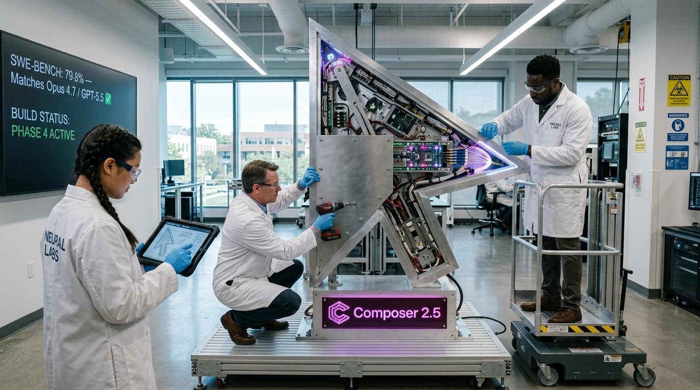 Cover Image for Cursor представил модель Composer 2.5: выше производительность кодинга и ниже затраты