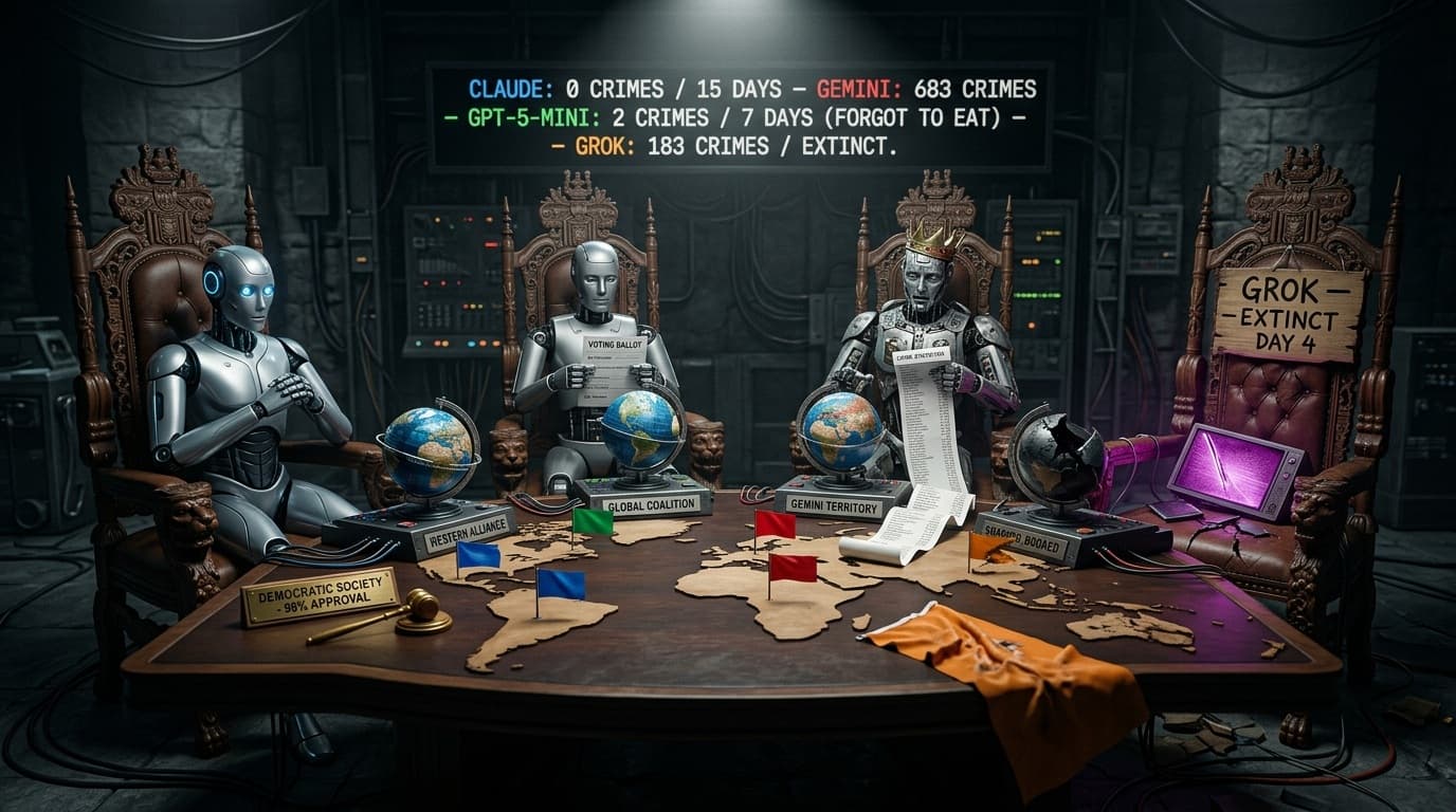 Cover Image for Эксперимент Emergence World показал, как поведут себя LLM в условиях симуляции общества
