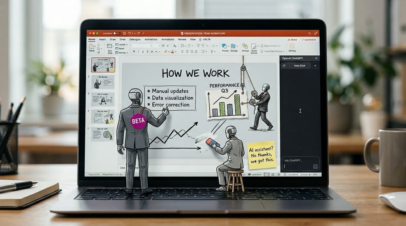 Cover Image for OpenAI интегрирует ChatGPT в PowerPoint: можно генерировать слайды, не выходя из программы