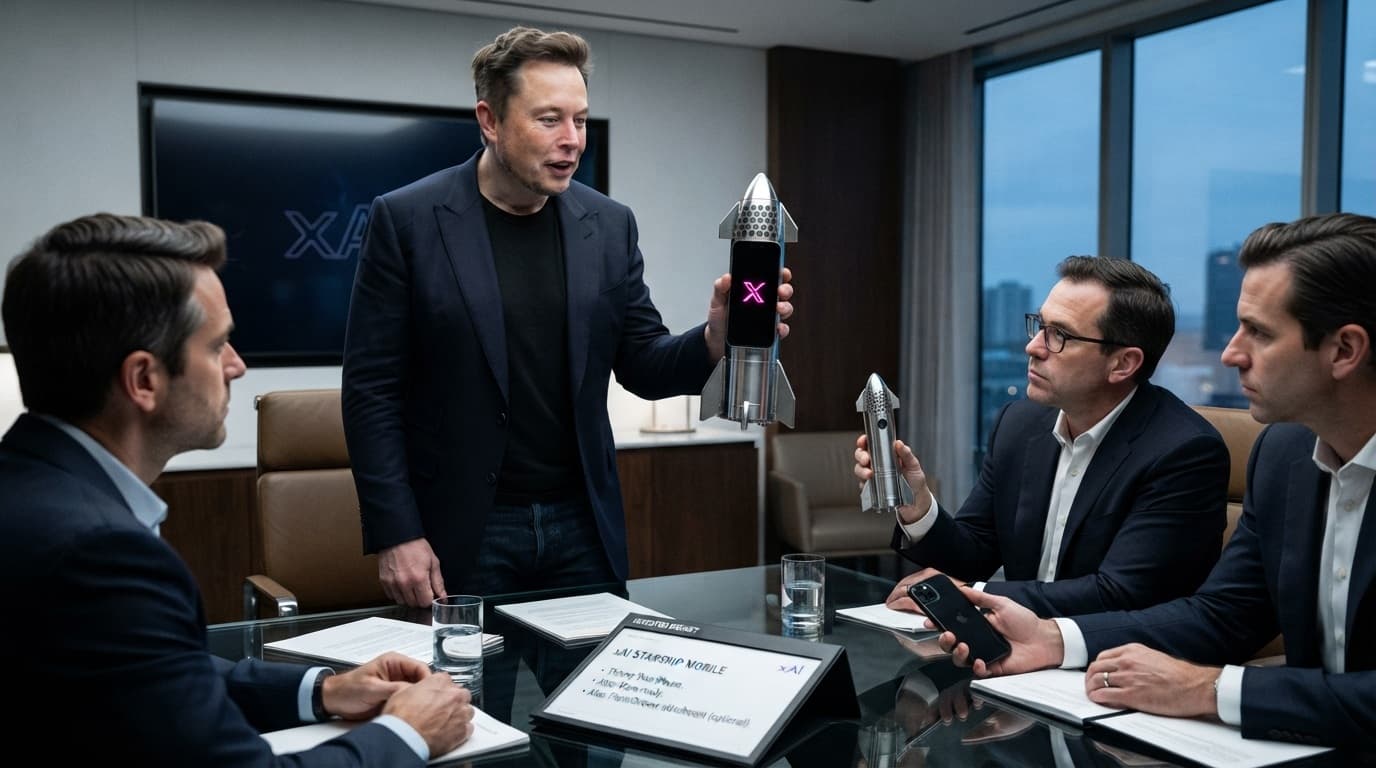 Cover Image for SpaceX могла показать инвесторам прототип смартфона с интеграцией ИИ от xAI