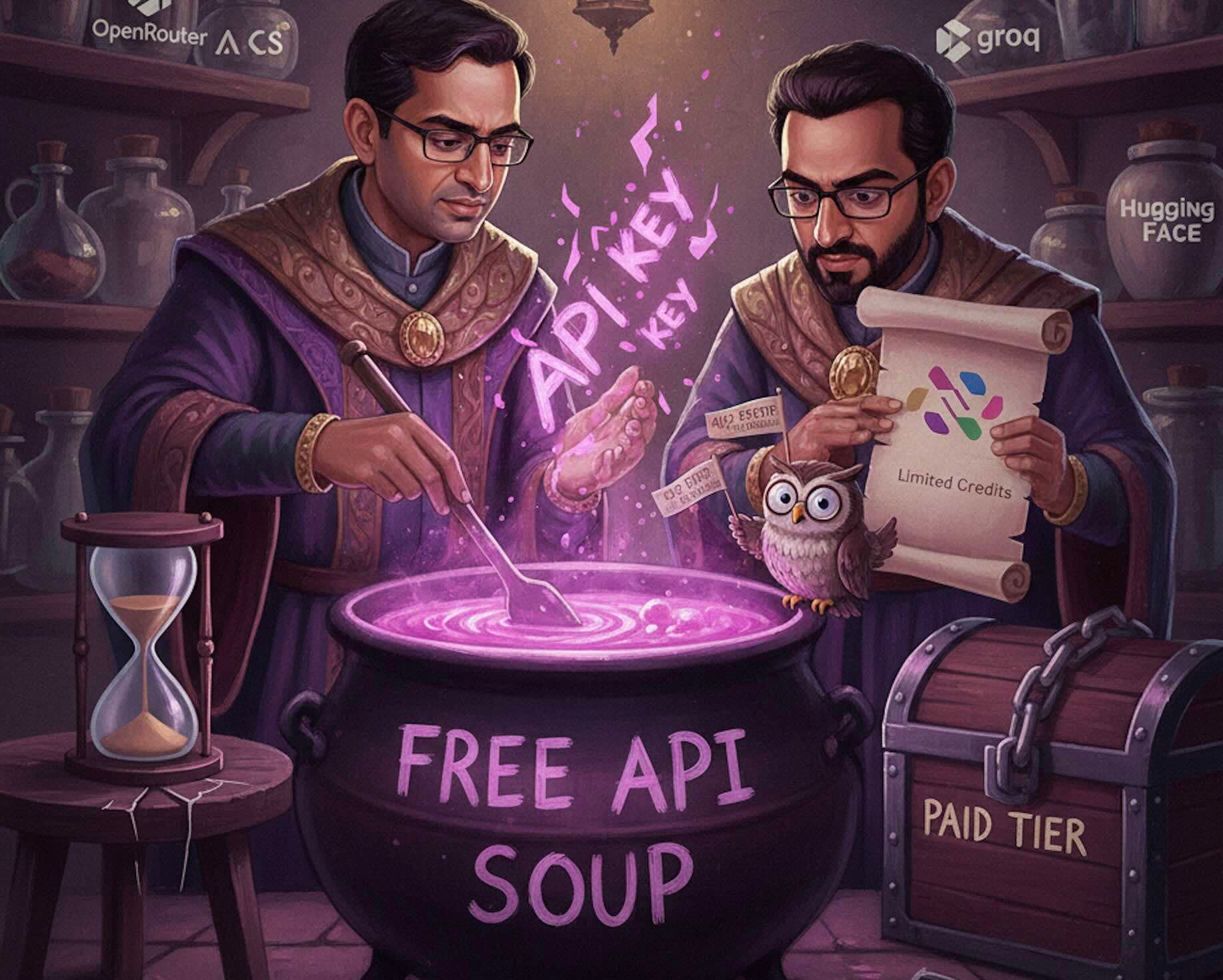 Cover Image for Как получить бесплатные API-ключи для LLM и безопасно использовать их в проекте: практическое руководство для инженеров
